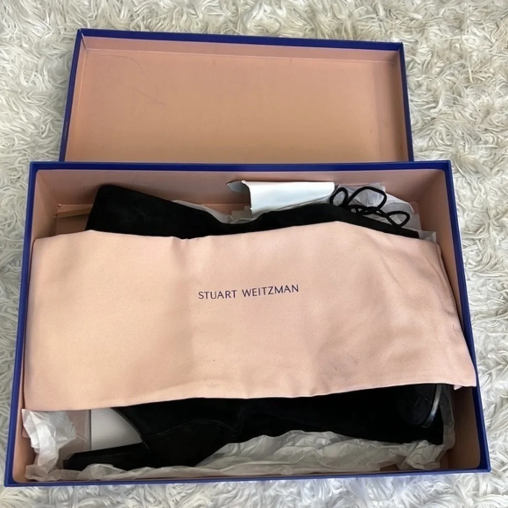 STUART WEITZMAN BLACK OVER‎ THE KNEE BOOTS